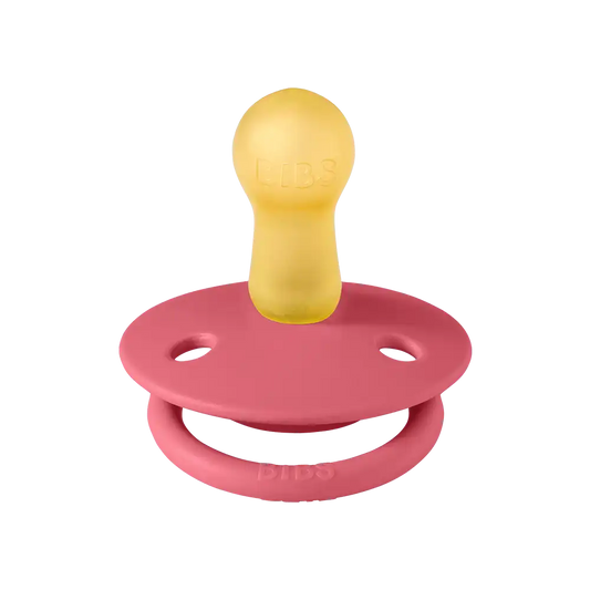 De Lux Pacifiers 2 Pack - Coral/Ruby