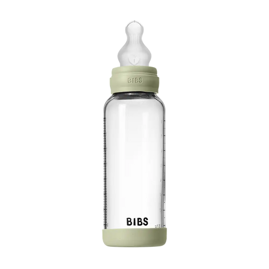 Baby Glass Bottle Set 8oz Silicone - Sage