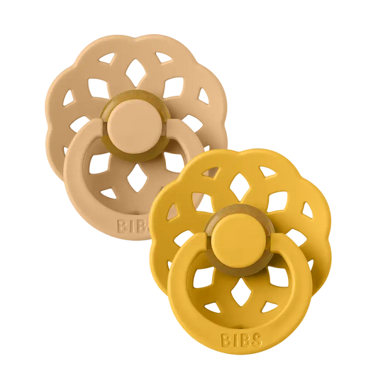 Boheme Pacifiers 2 Pack - Desert Sand/Honey Bee