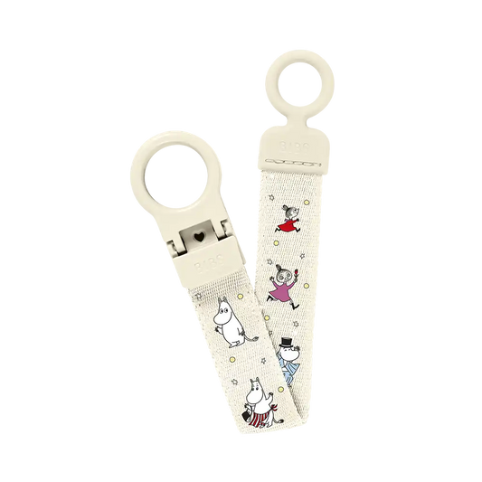 BIBS x Moomin Pacifier Clip Loop - Ivory