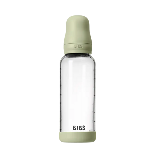 Baby Glass Bottle Set 8oz Latex - Sage
