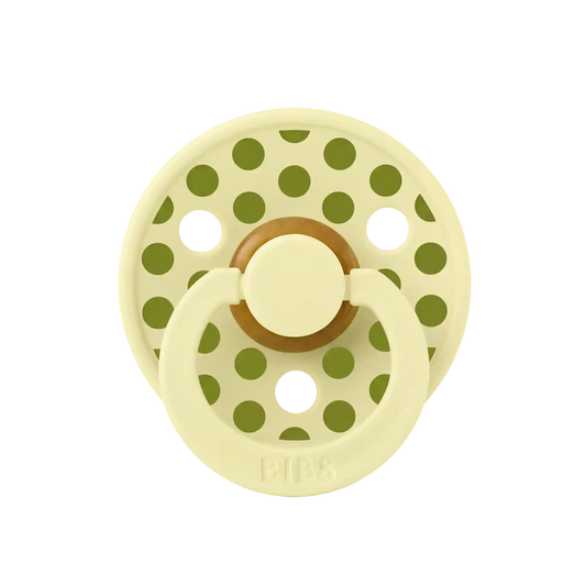STUDIO Colour Pacifier Polka - Luna/Wasabi