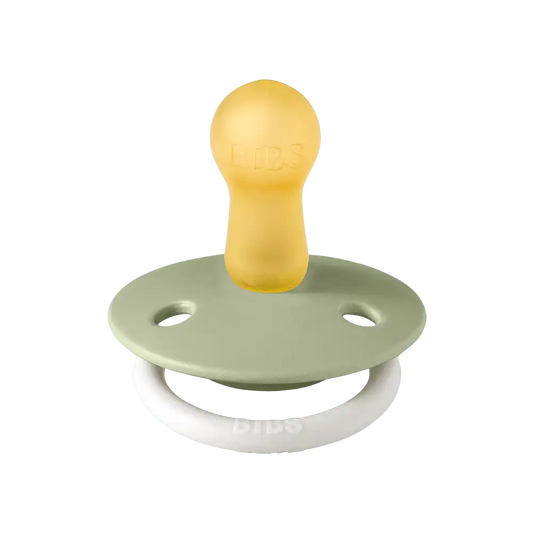 De Lux GLOW Pacifiers 2 Pack - Sage/Cloud