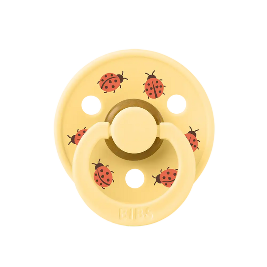 STUDIO Colour Pacifier Ladybug Friends - Pale Butter