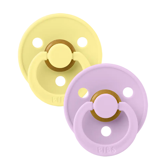 Colour Pacifiers 2 Pack - Sunshine/Violet Sky