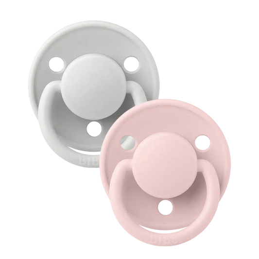 De Lux Pacifiers 2 Pack - Haze/Blossom