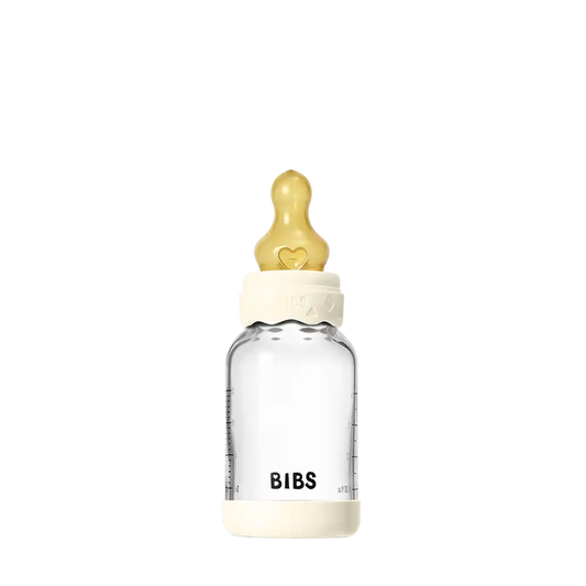Baby Glass Bottle Boheme Set 4oz Latex - Ivory