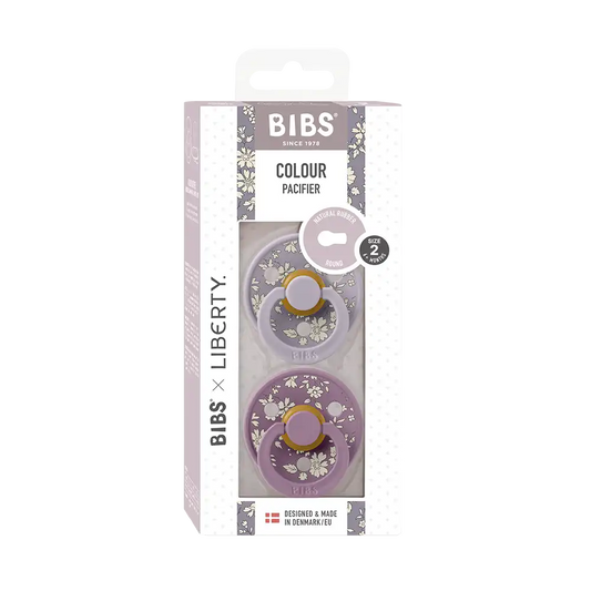 BIBS x LIBERTY Colour Pacifiers 2 Pack Capel - Fossil Grey Mix