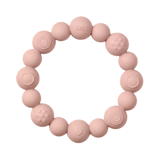Beaded Teething Ring - Blush