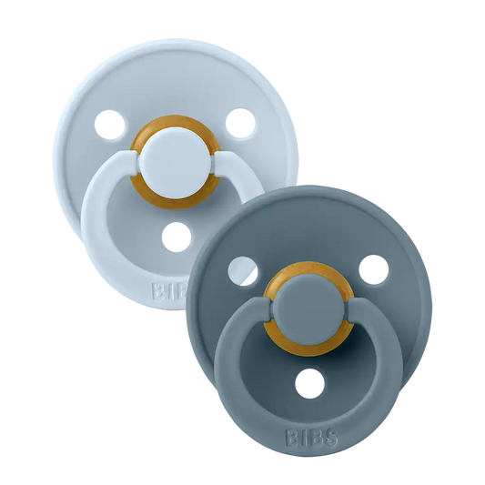 Colour Pacifiers 2 Pack - Baby Blue/Petrol