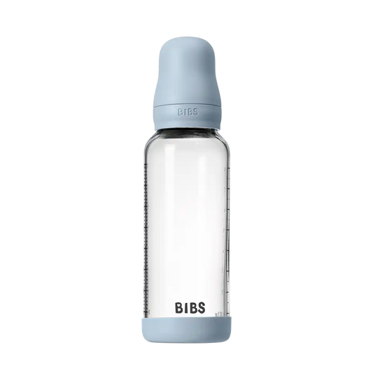 Baby Glass Bottle Set 8oz Latex - Baby Blue