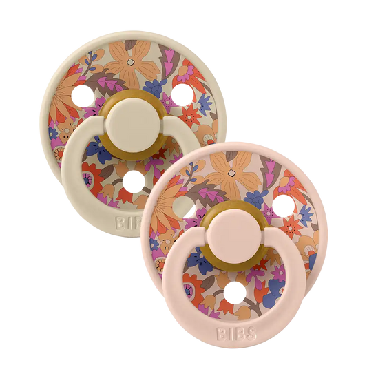 BIBS x LIBERTY Colour Pacifiers 2 Pack June Blossom - Blush Mix