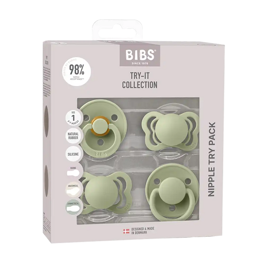 New Baby Pacifier Try-It Collection - Sage