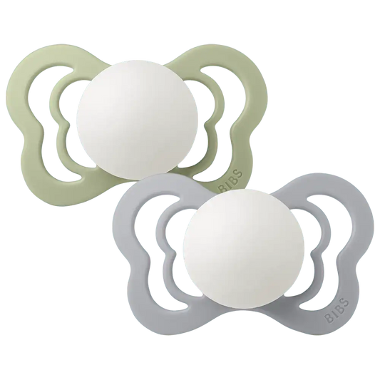 Couture GLOW Pacifiers 2 Pack - Sage/Cloud