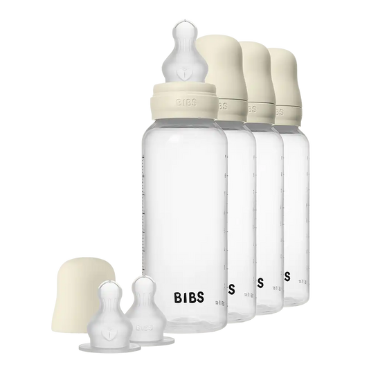 Baby BPA-Free PP Bottle 9oz 4 Pack Silicone - Ivory