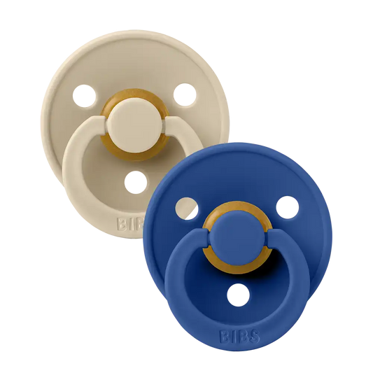 Colour Pacifiers 2 Pack - Vanilla/Cornflower