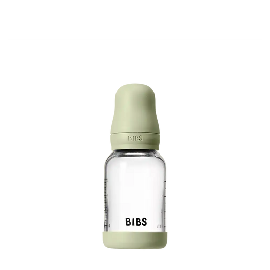 Baby Glass Bottle Set 4oz Latex - Sage
