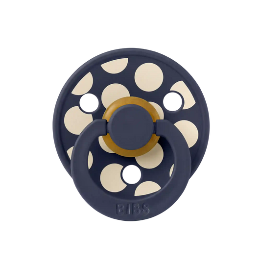 STUDIO Colour Pacifier Polka - Deep Space/Ivory