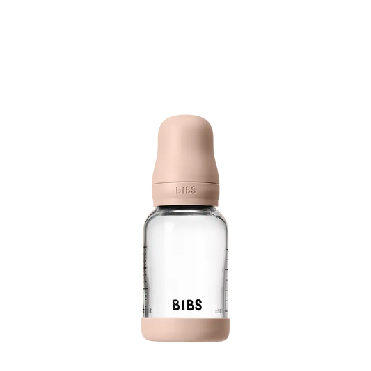 Baby Glass Bottle Set 4oz Silicone - Blush