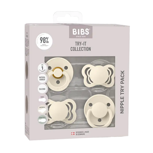 New Baby Pacifiers Try-It Collection - Ivory