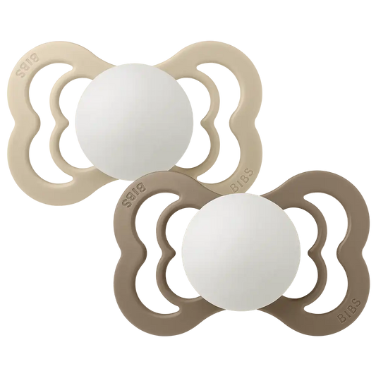 Supreme GLOW Pacifiers 2 Pack - Vanilla /Dark Oak