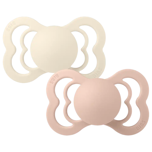Supreme Pacifiers 2 Pack - Ivory/Blush