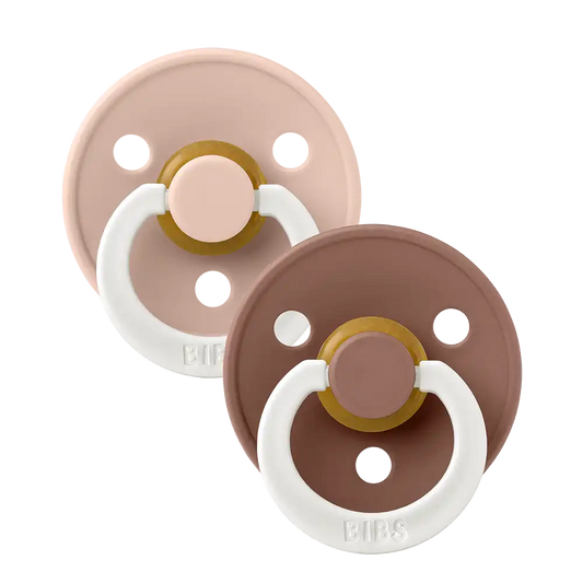 Colour GLOW Pacifiers 2 Pack - Blush/Woodchuck