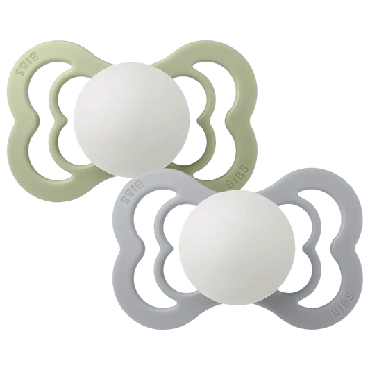 Supreme GLOW Pacifiers 2 Pack - Sage/Cloud