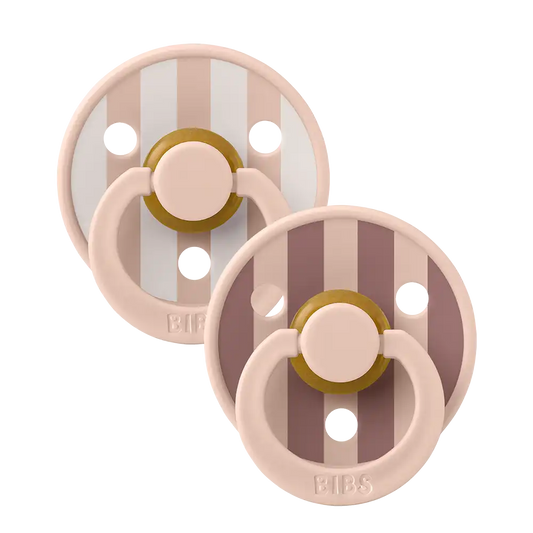 STUDIO Colour Pacifiers 2 Pack Block - Blush Mix