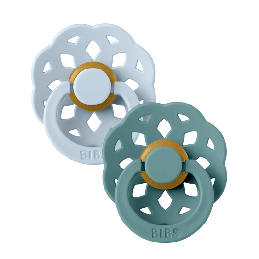 Boheme Pacifiers 2 Pack - Baby Blue/Island Sea