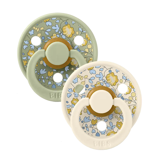 BIBS x LIBERTY Colour Pacifiers 2 Pack Eloise - Sage Mix