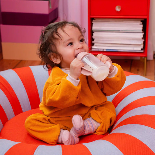 The Grow-Up Bottle Kit - Glass Bottle 8oz Silicone - Blush