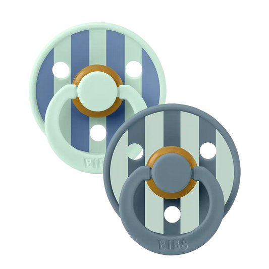 STUDIO Colour Pacifiers 2 Pack Block - Nordic Mint Petrol Mix