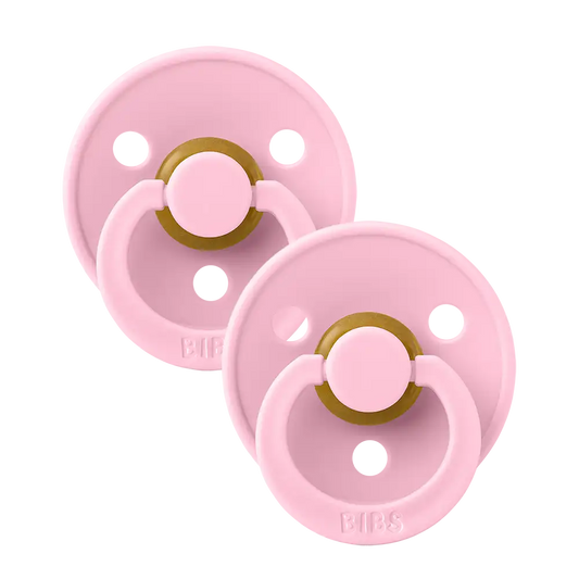 Colour Pacifiers 2 Pack - Baby Pink/Baby Pink