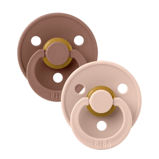 Colour Pacifiers 2 Pack - Woodchuck/Blush