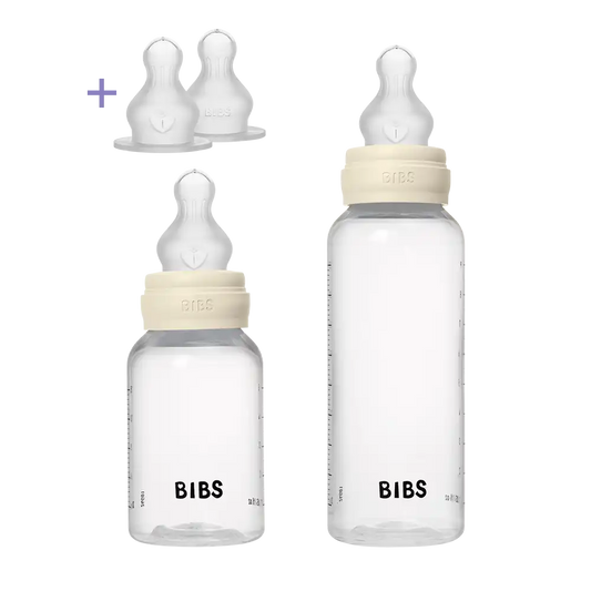 Baby BPA-Free PP Bottle Grow and Flow set 5oz/9oz Silicone - Ivory