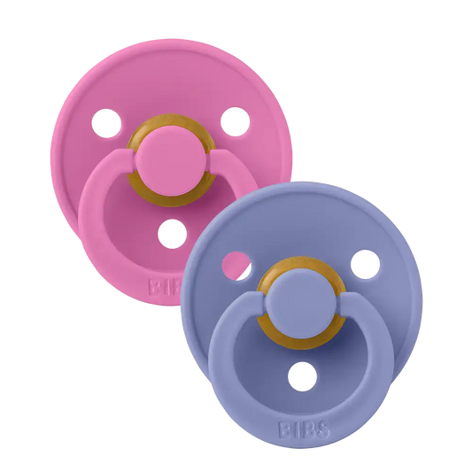 Colour Pacifiers 2 Pack - Bubblegum/Peri
