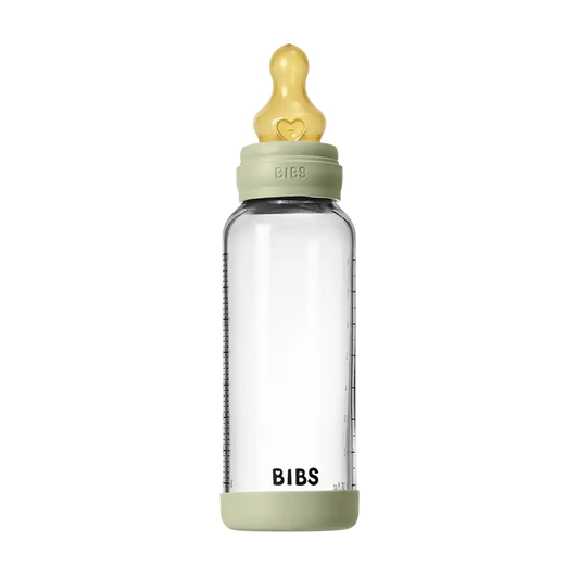 Baby Glass Bottle Set 8oz Latex - Sage