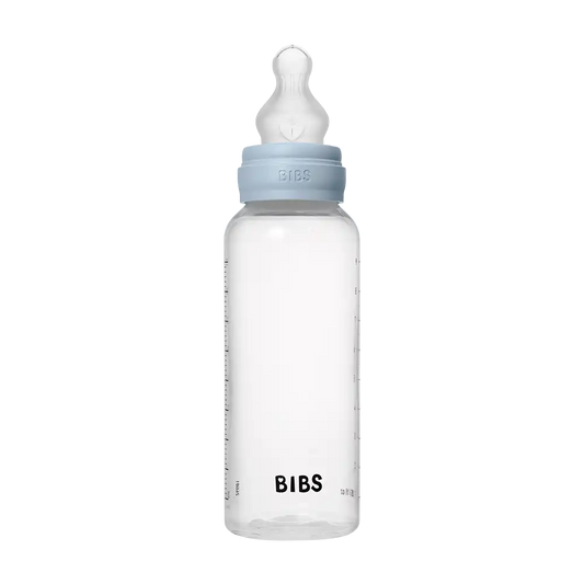 Baby BPA-Free PP Bottle Set 9oz Silicone - Baby Blue