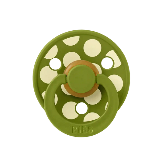 STUDIO Colour Pacifier Polka - Wasabi/Luna
