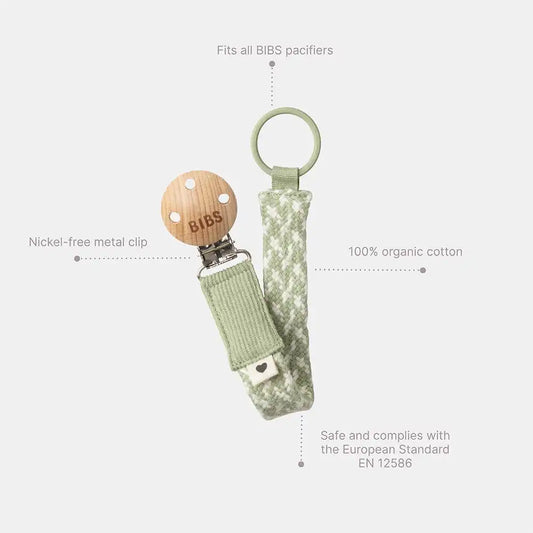 Pacifier Clip - Dusty Pink/Baby Pink