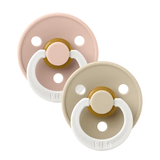 Colour GLOW Pacifiers 2 Pack - Blush/Vanilla