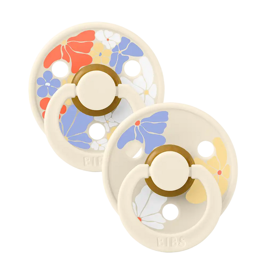 STUDIO Colour Pacifiers 2 Pack Morning Bloom - Ivory Mix