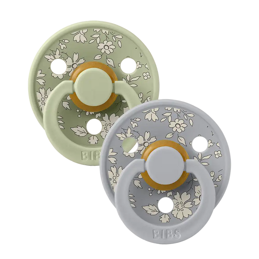 BIBS x LIBERTY Colour Pacifiers 2 Pack Capel - Sage Mix