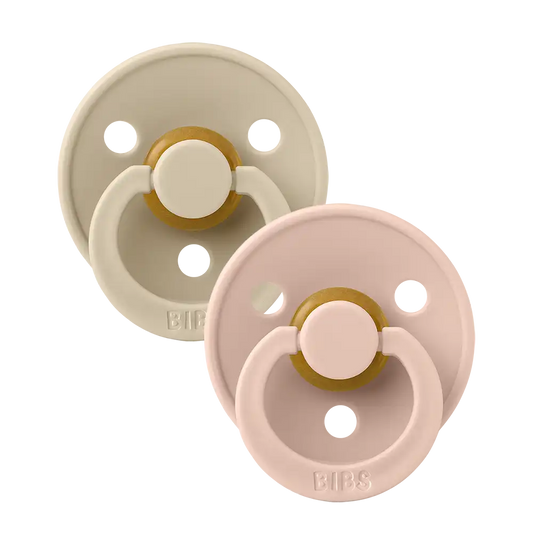 Colour Pacifiers 2 Pack - Vanilla/Blush