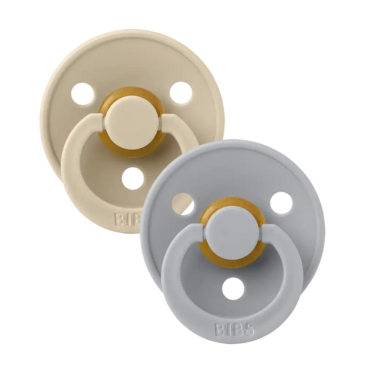 Colour Pacifiers 2 Pack - Vanilla/Cloud