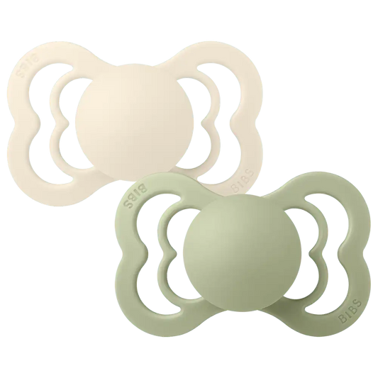 Supreme Pacifiers 2 Pack - Ivory/Sage