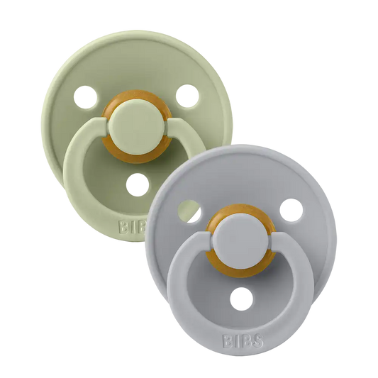 Colour Pacifiers 2 Pack - Sage/Cloud