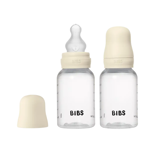 Baby BPA-Free PP Bottle Set 5oz 2 Pack Silicone - Ivory
