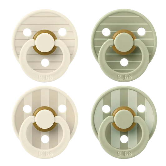 STUDIO Colour Pacifiers 4 Pack - Pin Ivory Vanilla Mix/Pin Sage Mix